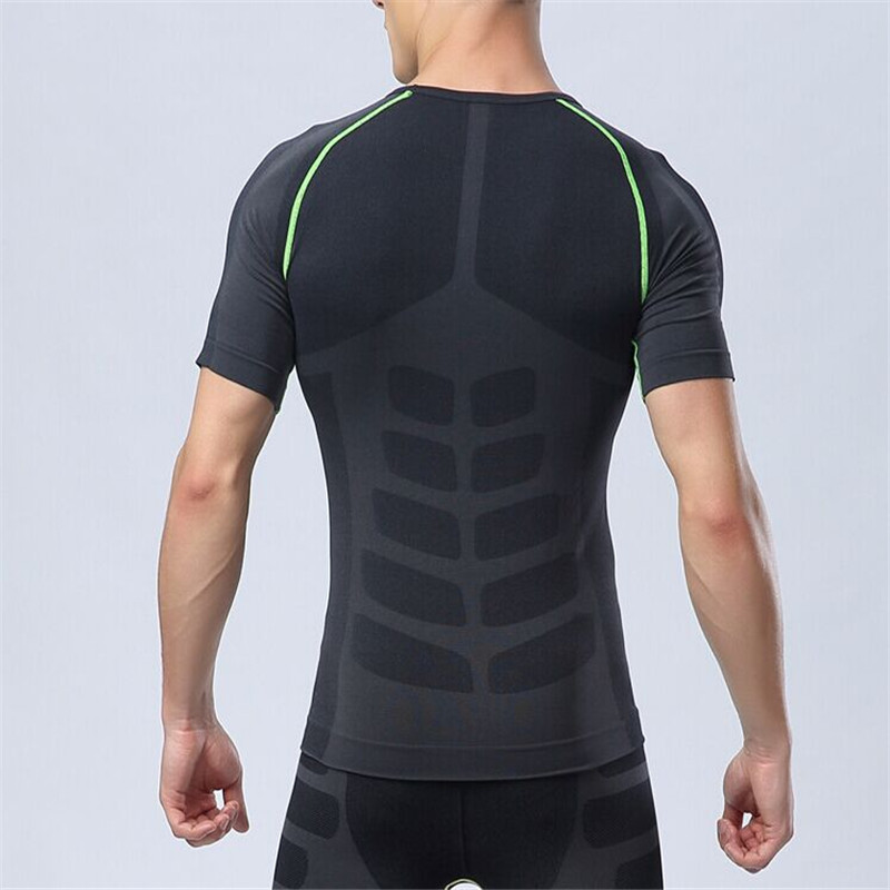 new arrival men compression short sleeve armour base layer tops thermal gym tight shirts sports t-shirts for gym sport