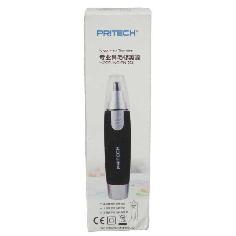 new arrival pritech tn-205 electric nose hair trimmer nasal wool implement nose hair cut for men and women easy to carry tools