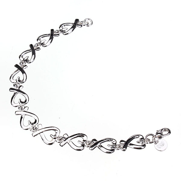 new arrival silver jewelry hand chain bracelet heart shaped stylish bracelet for christmas love gift