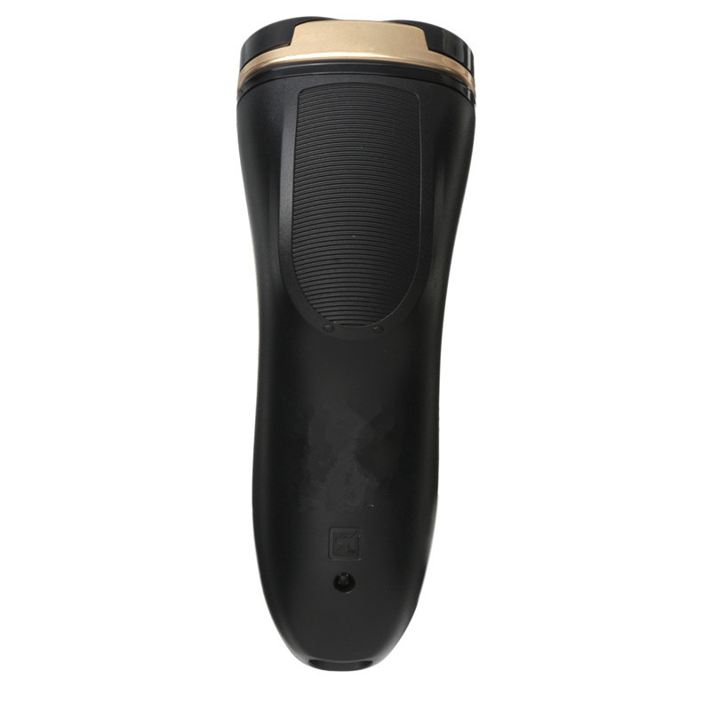 new convenient gold modern 3d men electric waterproof rotary rechargeable cordless beard hair shaver razor portable health care