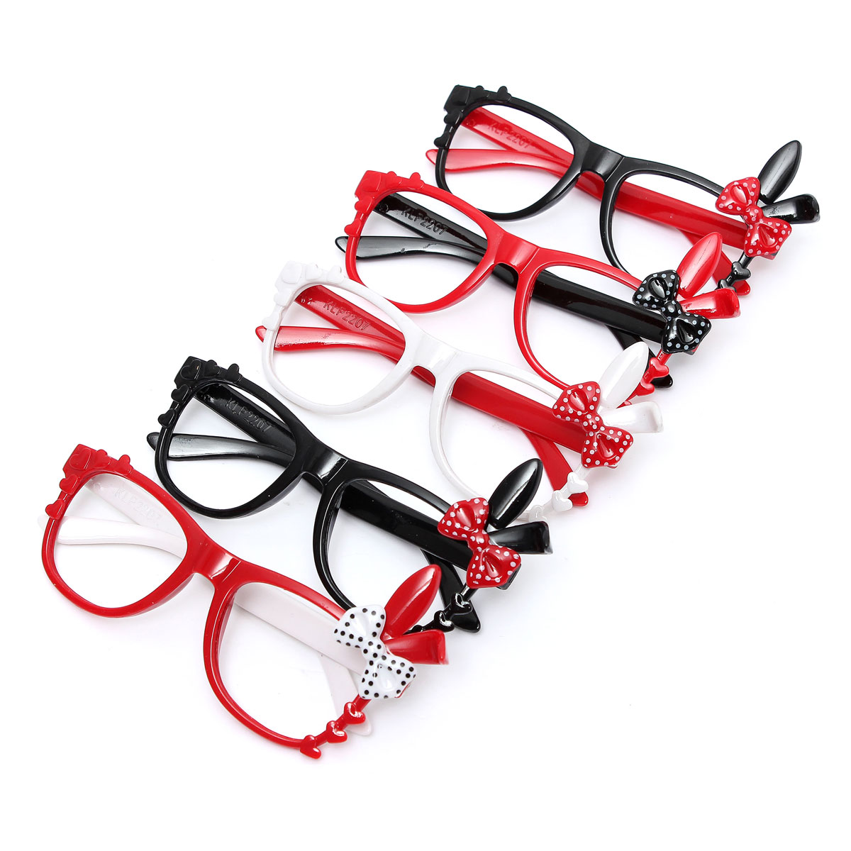 new cute fashion bunny ear bowknot lens- eyeglass frame decoration children girl