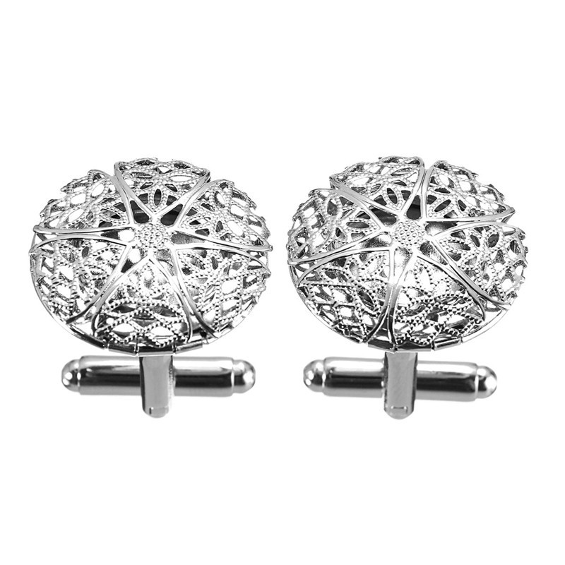 new stylish high standard vintage gentleman's wedding gift hollow out pattern copper cufflinks silver business cufflink new stylish high standard vintage gentleman's wedding gift hollow out pattern copper cufflinks silver business cufflink