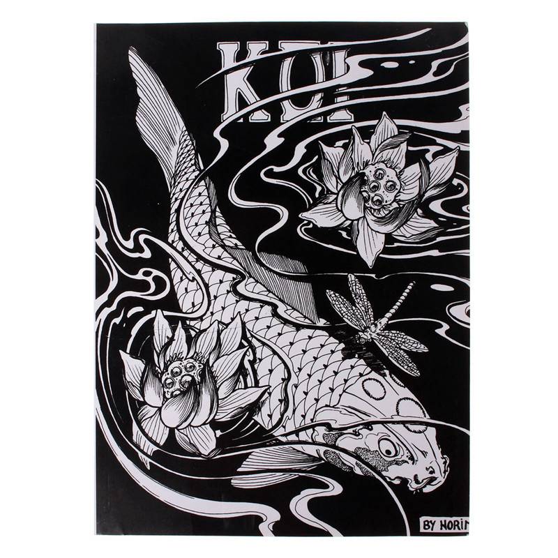 newest 48 pages different series skeleton design tattoo art outline manuscript book sketch tattoo book tattoo sketchbook