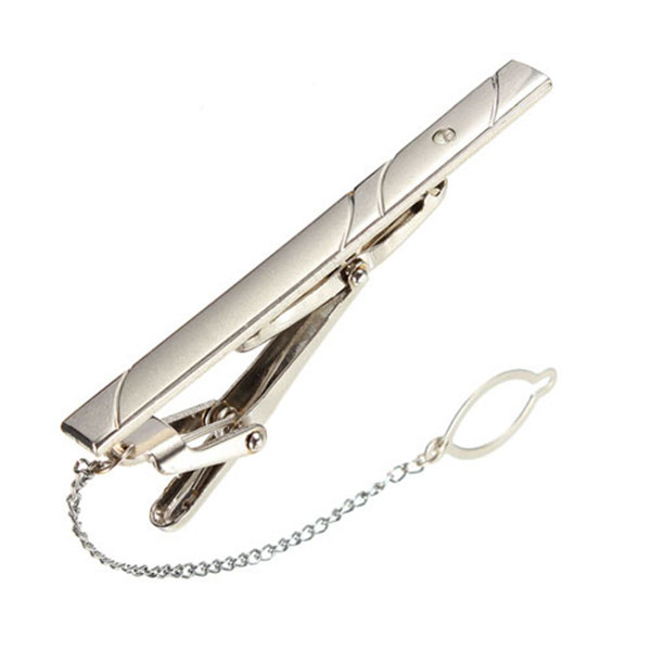 newest best promotion men fashion metal silver tone simple necktie tie bar clasp clip practical clothing accessories decor