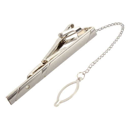newest best promotion men fashion metal silver tone simple necktie tie bar clasp clip practical clothing accessories decor