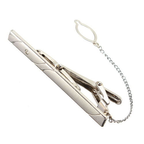 newest best promotion men fashion metal silver tone simple necktie tie bar clasp clip practical clothing accessories decor