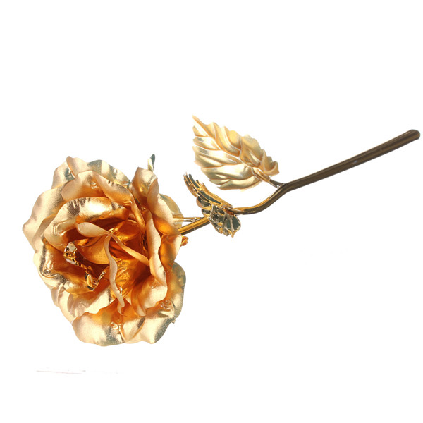 newest handmade gold leaf rose 24k leaf gift mothers day anniversary valentines flower