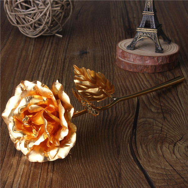 newest handmade gold leaf rose 24k leaf gift mothers day anniversary valentines flower
