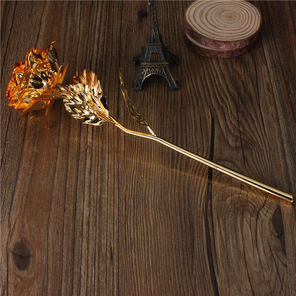 newest handmade gold leaf rose 24k leaf gift mothers day anniversary valentines flower