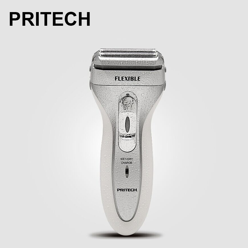 pritech rsm-1308 360 degree blade net pole head rechargeable electric shaver razor style man reciprocating knife newest