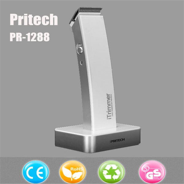 selling 1pcs white modern electric pritech pr-1288 hair clipper trimmer barber tool kit razor home health care professional