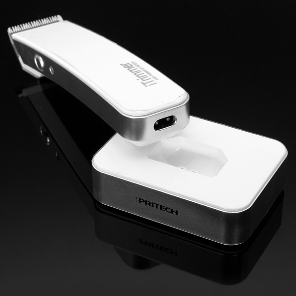 selling 1pcs white modern electric pritech pr-1288 hair clipper trimmer barber tool kit razor home health care professional