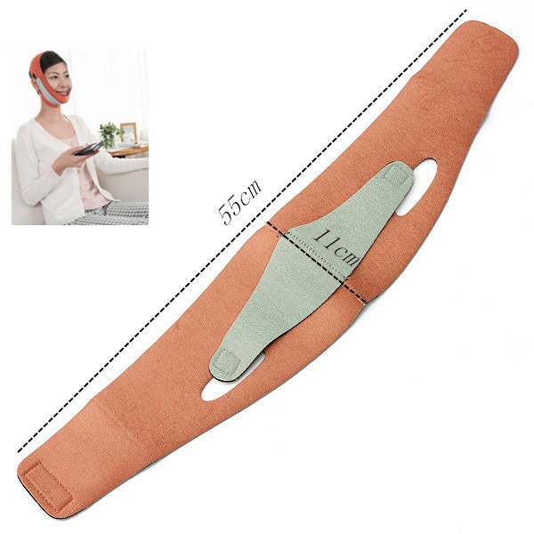 skin-friendly material new anti wrinkle half face care slimming cheek mask lift v line up strap belt