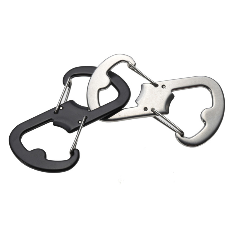 stainless steel multifunction eight button bottle opener carabiner key buckles chain camping hiking stainless steel multifunction eight button bottle opener carabiner key buckles chain camping hiking