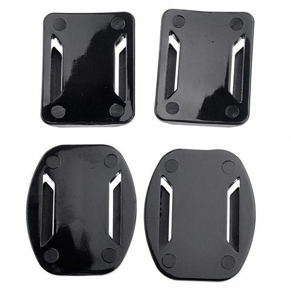 2pcs flat and 2 pcs curved adhesive sticker mounts with adhesive pads for gopro hero 3+/3/2 for xiaomi yi sj4000 sj5000