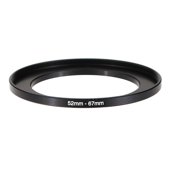 52mm-67mm 52 to 67 metal stepping step up lens filter adapter ring black 52mm-67mm 52 to 67 metal stepping step up lens filter adapter ring black