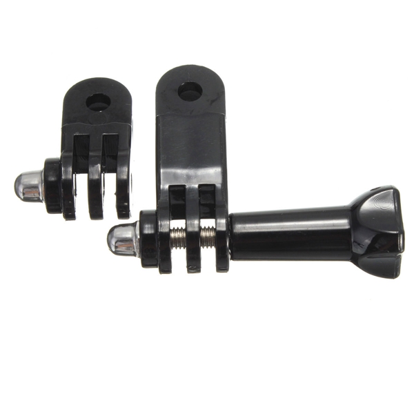 aluminum 3 way pivot arm extension assembly link helmet mount + thumb screw for gopro hero 3 3+ 4 black plastic