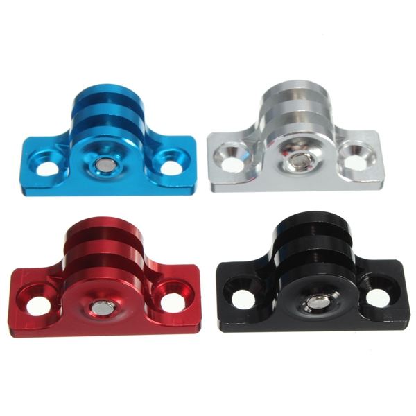 aluminum alloy flat bottom tripod adapter mount for gopro hd hero 1 2 3 3+ 4 sj4000 four color camera fixed base