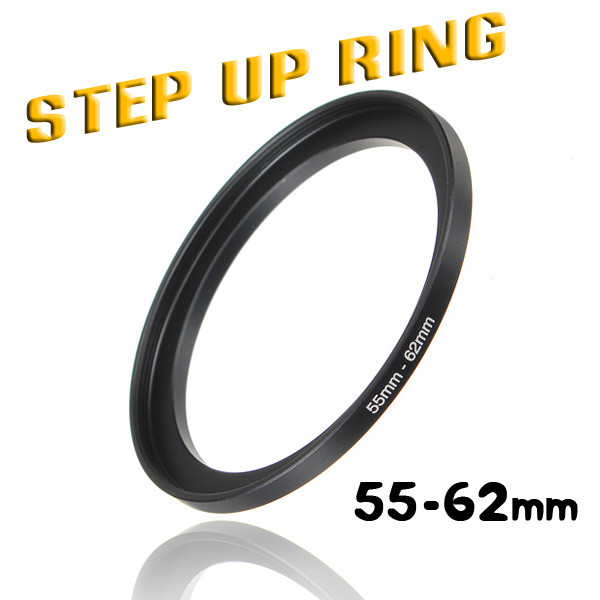 brand new 55-62mm 55 to 62 metal camera step up lens filter ring stepping adapter black brand new 55-62mm 55 to 62 metal camera step up lens filter ring stepping adapter black