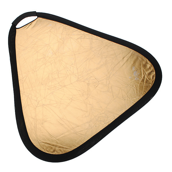 brand new 60cm gold silver 2-in-1 portable foldable collapsible light pography reflector for studio po disc