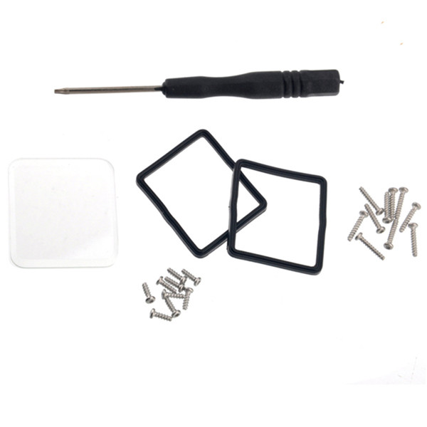 brand new glass cover lens kit + screws for gopro hero 3 suptig waterproof housing case