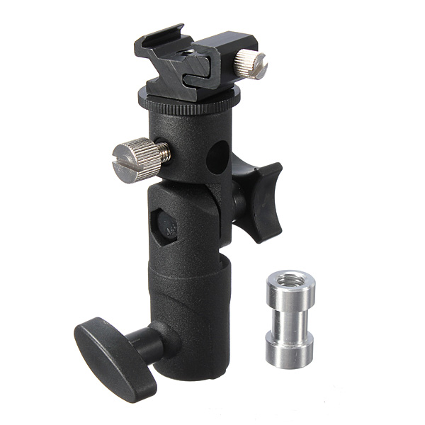 camera e type flash shoe umbrella holder mount light stand bracket for dslr camera