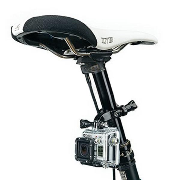 mountain bicycle bike holder for gopro cycle handlebar seatpost pole camera rack compatibel mount for gopro hd hero 123