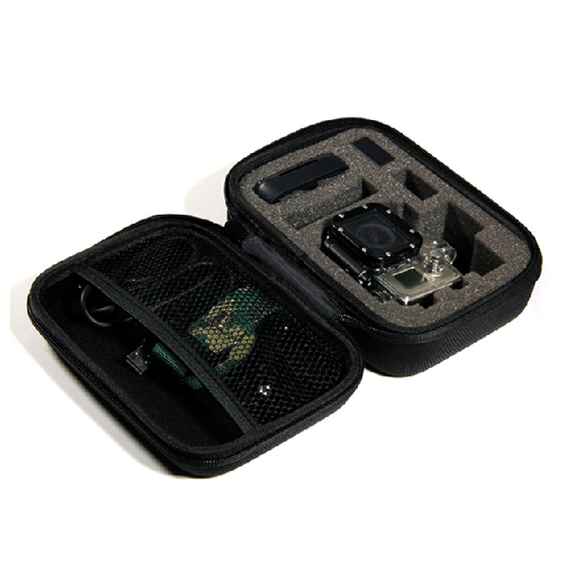 new arrival portable eva waterproof case box hard carry bag for gopro hero 4 3 3+ 2 black