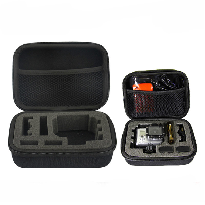 new arrival portable eva waterproof case box hard carry bag for gopro hero 4 3 3+ 2 black