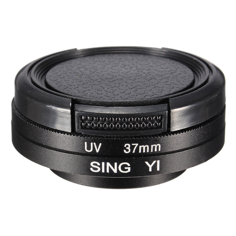 newest black uv protective lens glass cover case filter kit for xiaomi yi action sports camera newest black uv protective lens glass cover case filter kit for xiaomi yi action sports camera