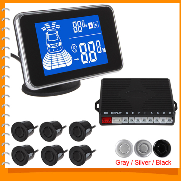 auto car parking sensor system vehicle parking assistance with monitor / 6pcs front rear view reverse backup sensors auto car parking sensor system vehicle parking assistance with monitor / 6pcs front rear view reverse backup sensors