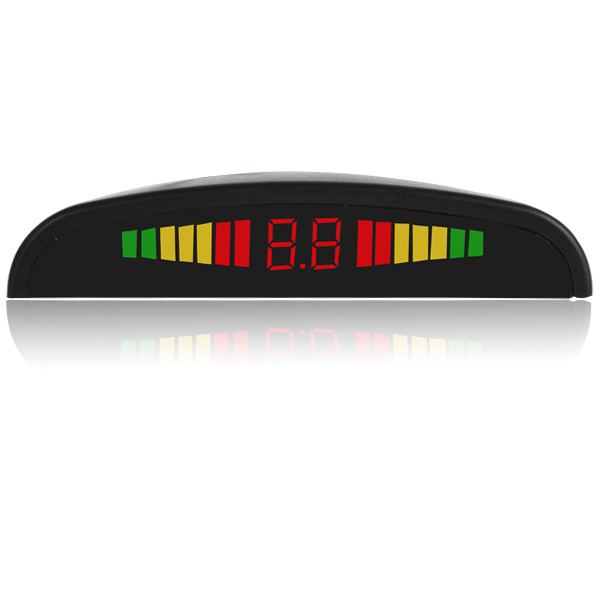 intelligent omnibearing auto car parking assistance system with visual digital led display & 6 parking sensors