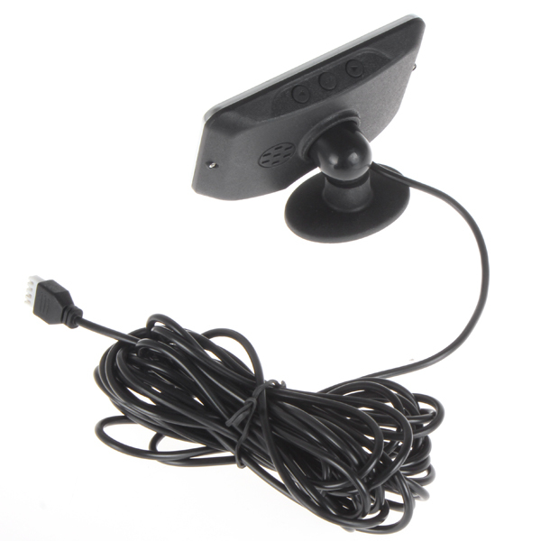 led display waterproof car reverse radar kit backup parking system with 4 pcs parking sensors / bi.bi.bi alarm