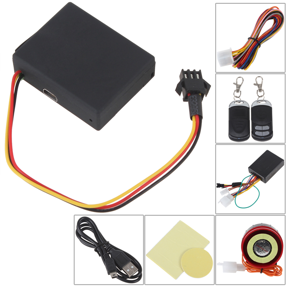 rf-v10 mini gsm gps car tracker system 2 two way car alarm system vehicle auto car alarm remote start for anti-theft security