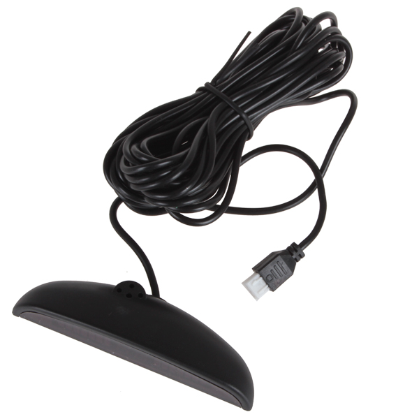 ultrasonic led car reverse parking sensor system auto backup radar kit with 4 sensor audible alarm - red white gray silver black