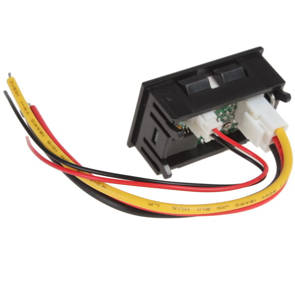 0-100v/10a yb27va red led dual display car digital voltmeter ammeter volt amp meter tester motorcycle car voltage monitor