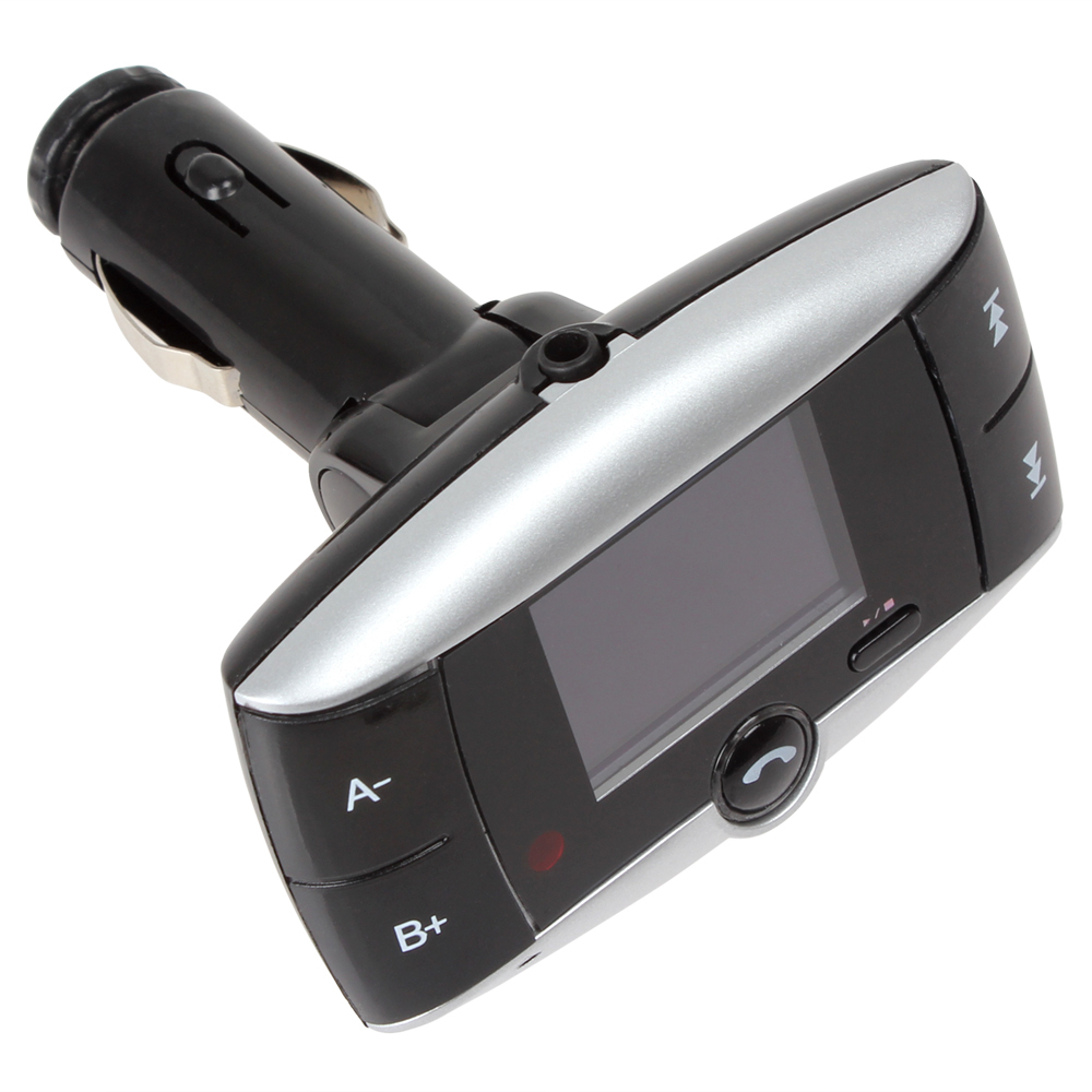 1.5 inch lcd hands wireless bluetooth car kit speakerphone stereo hands mp3 player fm transmitter usb sd mmc + remote