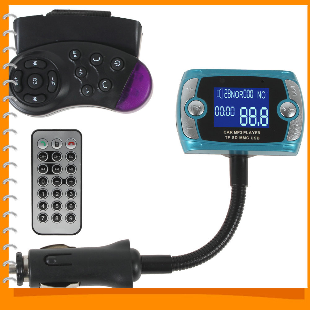1.5 inch lcd hands wireless bluetooth car kits hands fm transmitter modulator + mp3 mp4 player + ad2p + steering mount 1.5 inch lcd hands wireless bluetooth car kits hands fm transmitter modulator + mp3 mp4 player + ad2p + steering mount