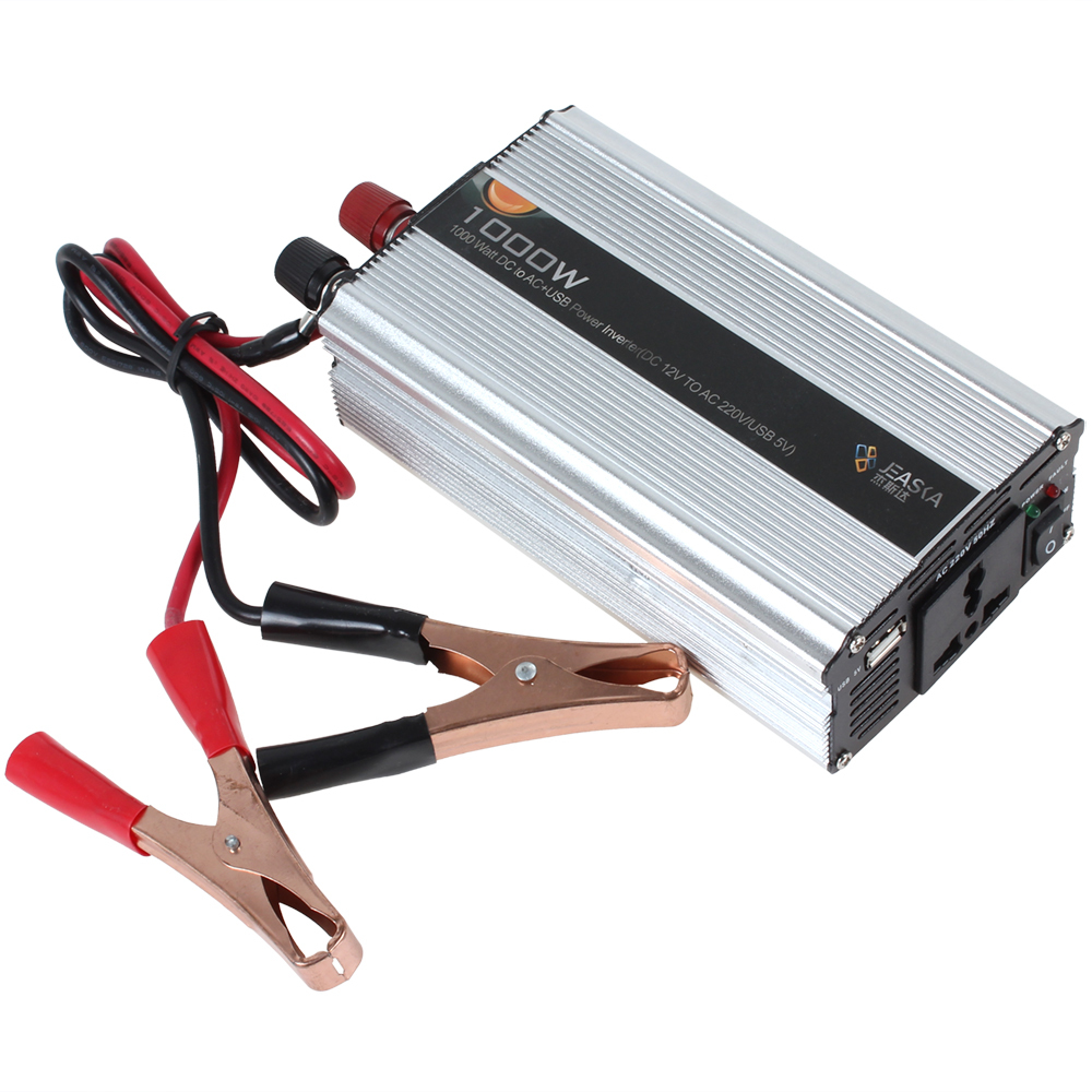 1000w automatic thermal shutdown car power inverter adapter dc 12v to ac 220v / usb 5v auto car power converter adaptor