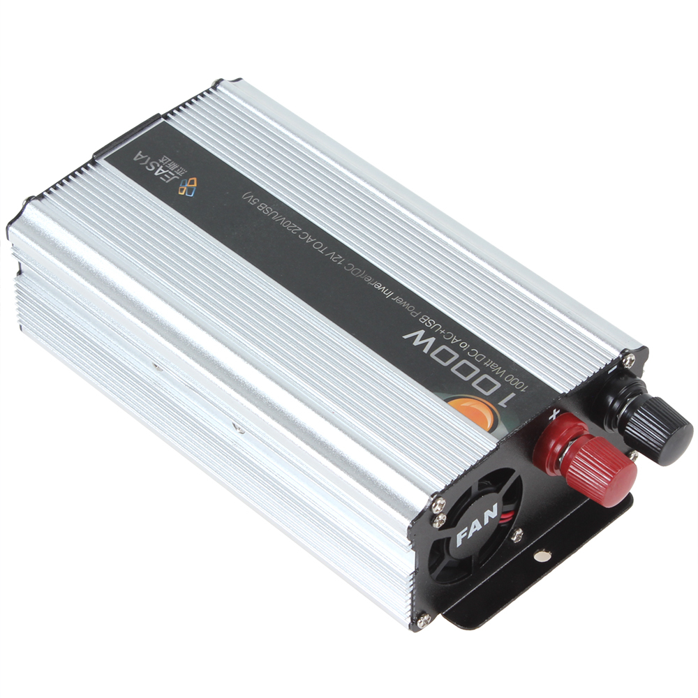 1000w automatic thermal shutdown car power inverter adapter dc 12v to ac 220v / usb 5v auto car power converter adaptor