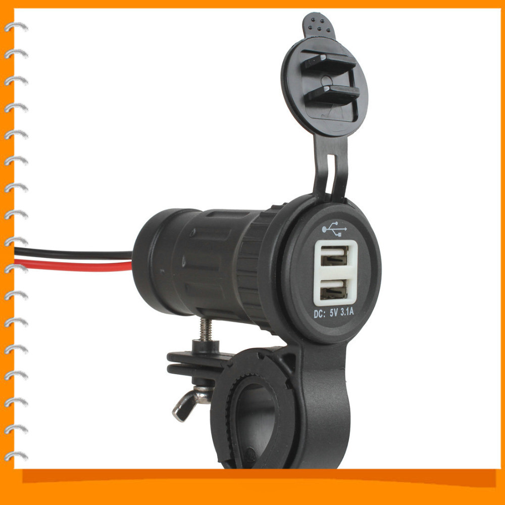 12-24v waterproof universal dual usb car motorcycle phone charger power adapter ith stand 12-24v waterproof universal dual usb car motorcycle phone charger power adapter ith stand