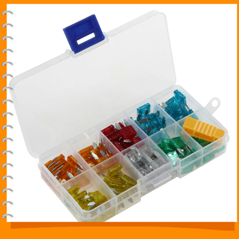 120pcs automotive fuses auto car mini blade fuse assortment 5a / 10a / 15a / 20a / 25a / 30a + box 120pcs automotive fuses auto car mini blade fuse assortment 5a / 10a / 15a / 20a / 25a / 30a + box