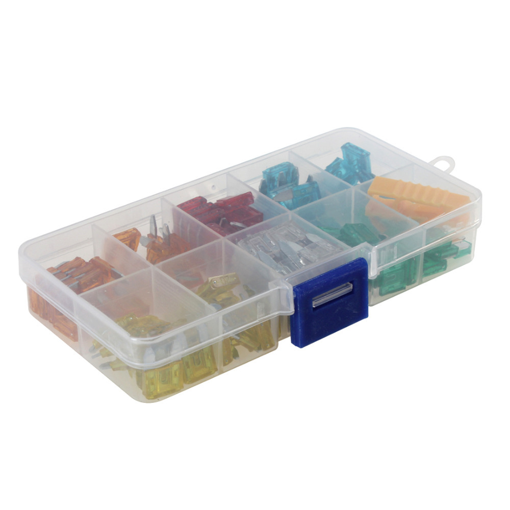 120pcs automotive fuses auto car mini blade fuse assortment 5a / 10a / 15a / 20a / 25a / 30a + box