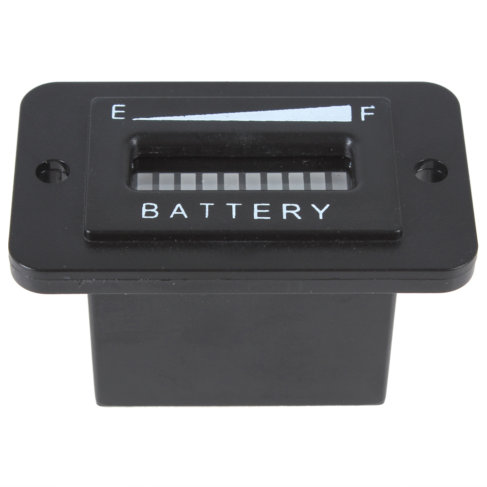 12v / 24v 36v 48v led low battery indicator battery fuel gauge digital battery tester meter with three-color 10-bar led