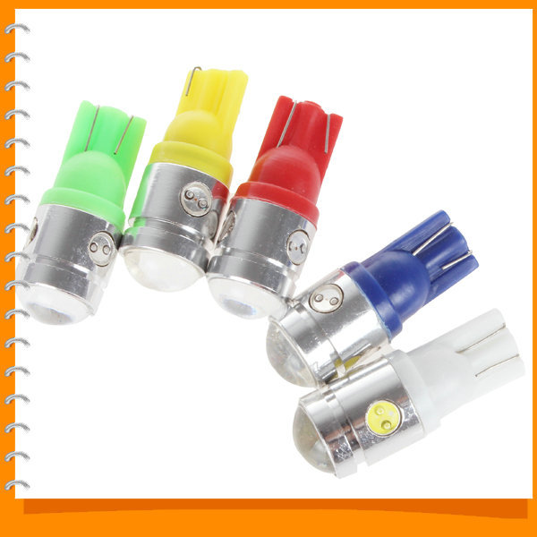 12v 250lm t10 cob 3w high power 4 x led auto car light source with lens bulb lamp - yellow / red / blue / green / white 12v 250lm t10 cob 3w high power 4 x led auto car light source with lens bulb lamp - yellow / red / blue / green / white