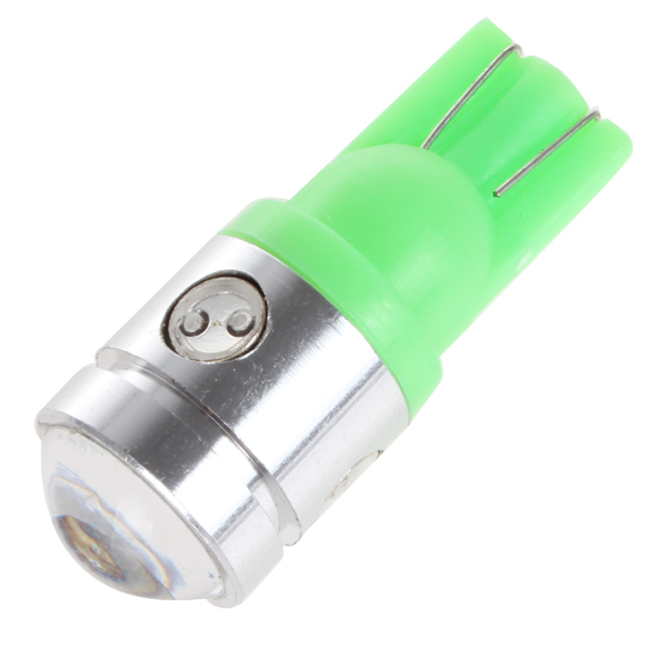 12v 250lm t10 cob 3w high power 4 x led auto car light source with lens bulb lamp - yellow / red / blue / green / white