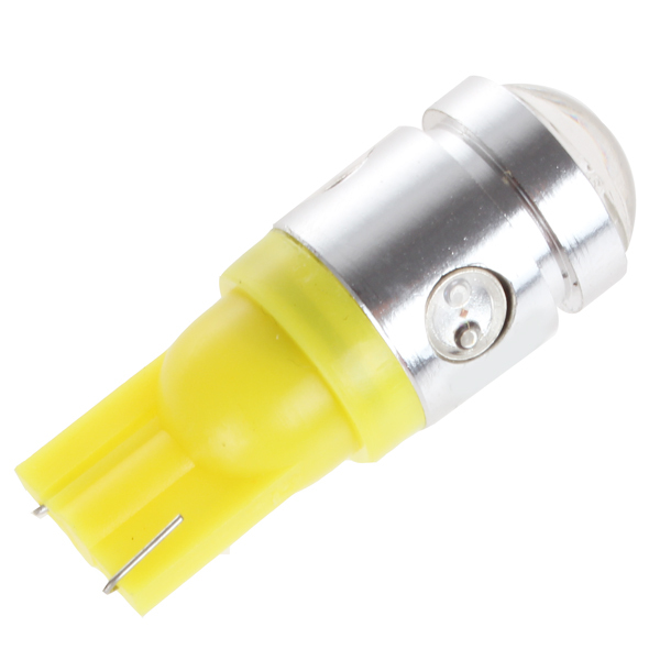 12v 250lm t10 cob 3w high power 4 x led auto car light source with lens bulb lamp - yellow / red / blue / green / white