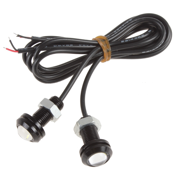 12v 3w high power eagle eye screw auto car door light back-up lamp for all vehicles