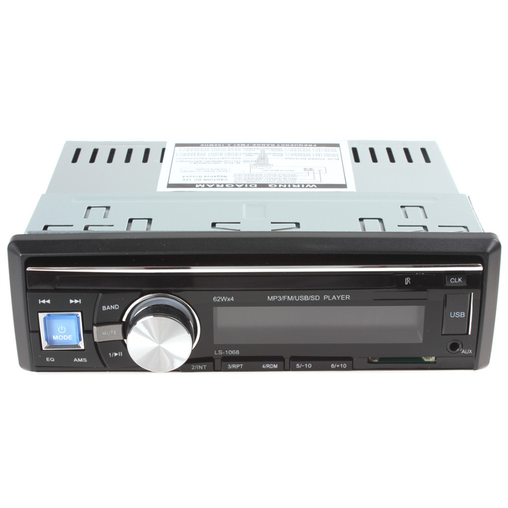 12v car audio player mp3 music player car fm radio receiver usb slot & sd / mmc card stereo power amplifier 62w x 4