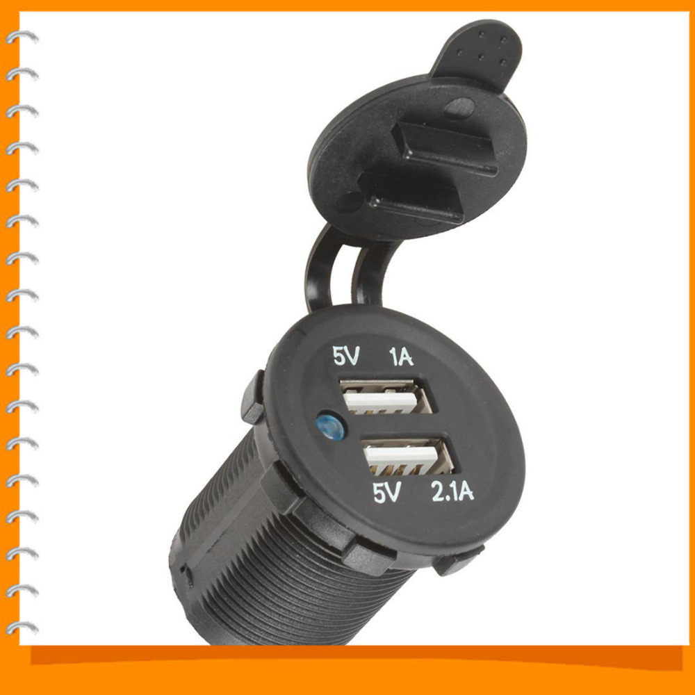 12v to 5v waterproof dual usb car charger 2.1a / 1a motorcycle vehicle double usb auto car power adapter for smart phone 12v to 5v waterproof dual usb car charger 2.1a / 1a motorcycle vehicle double usb auto car power adapter for smart phone